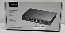 UGREEN 2.5Gb Switch 6-Port Ethernet Switch 5 X 2.5Gb + 1 X 10Gb SFP+ SEALED BOX picture