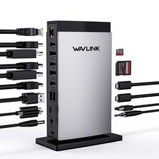 DisplayLink Docking Station Triple 4K Display 100W PD 3HDMI 2DP LAN 3x USB-A picture
