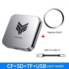 KEBIDUMEI USB-C 4-in-1 Card Reader CF SD TF USB 5Gbps Magnetic Adapter picture