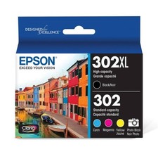 Epson T302XL-BCS 302/302XL 5-Pack High-Yield and Standard Capacity Ink picture