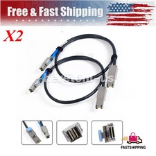 2PCS SFF-8644 36Pin to SFF-8088 26Pin External Mini SAS HD Hybrid Cable 3.3FT picture