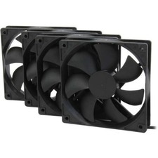 Rosewill 4 Pack 120mm Computer Case Fans Sleeve Bearing 12V 3/4 Pin ROCF-13001 picture