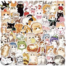 50PCS Cat Stickers, Cute Stickers for Kids picture
