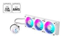 AORUS WATERFORCE II 360 ICE Liquid CPU Cooler, 360mm Radiator with 3x120mm low n picture