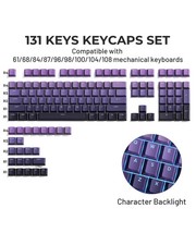 XVX Phantom Gradient PBT Keycaps Double Shot OEM 136 Keys Shine Through picture