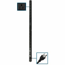 Tripp Lite PDU Basic 120V 1.44kW 16 NEMA 5-15R 5-15P 0URM PDUV1548 picture