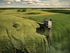 Landscape nature photoshopped art surreal erik johansson Custom Gaming Mat Desk picture