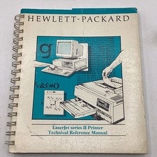 1987 Hewlett Packard HP LaserJet Series II Printer Technical Reference Manual picture