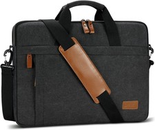ESTARER Laptop Bag 17-17.3 Inch, Computer Bags for Men Water-resistant Canvas La picture