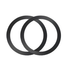 2Pcs Magnetic Adapter Ring, Magnetic Wireless Charger Conversion Kit, Black picture