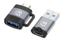 Manhattan 2 Piece Set: USB-C to USB-A Adapter & USB-A to USB-C Adapter picture
