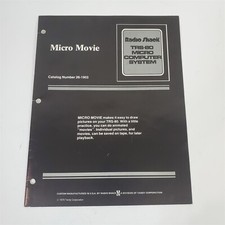 Vintage Original Radio Shack TRS-80 Micro Movie Operation Manual 26-1903 picture