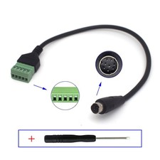 8-Pin Mini DIN Male to 5-Pin Screw Terminal Block Cable DIY Wiring Adapter lot picture