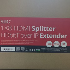SIIG 1x8 1080p HDMI Splitter HDbitT over IP Extender Kit - 120m (ce-h26w11-s1) picture