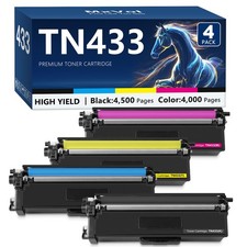 TN433 Toner Cartridge Set Replacement for Brother TN-433 TN431 Toner Cartridg... picture