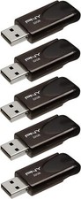 Pny 32Gb Attache 4 Usb 2.0 Flash Drive, Black, (Pack Of 5) Personal Computers picture