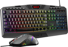 Redragon S101-3 PRO Gaming Keyboard and Mouse, RGB Backlit Programmable Keyboard picture