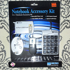 Micro Innovations 4-in-1 Notebook Accessory Kit USB Hub Keypad Mouse USB333X picture