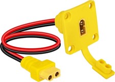 XT60 Male to Female Mount Panel Cable, 12AWG Gold Plated XT60 Male Plug with Mou picture