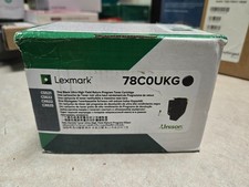 Lexmark 78C0UKG Black Toner Cartridge New Open Box Still sealed in plastic picture