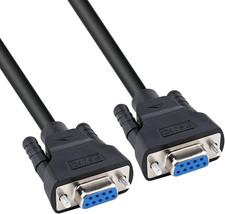 15 Ft Straight through Serial DB9 Cable Female to Female 9 Pin COM Port picture