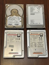 Vintage Computer Hard Drives Lot Of 4 Western Digital IBM Seagate VTG (Read) picture