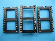 60 pcs IC Socket Adapter Round 24 Pin Headers & (IC)Sockets 2.54mm X=15.24mm New picture