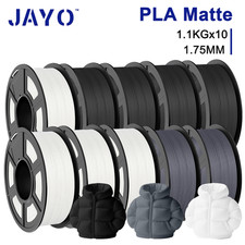 JAYO 5KG/10KG/20KG PLA Matte Black White Gray 3D Filament 1.75mm 1.1KG/SET picture