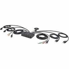StarTech 2-Port Dual-Monitor HDMI Cable KVM Switch 4K 60Hz C2DH46UA2CBLKVM picture