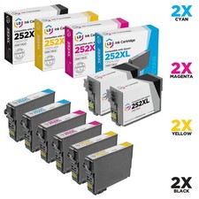 LD 8Pk Reman Cartridges for Epson Ink 252 XL WorkForce WF-3620 WF-3640 WF-7110 picture