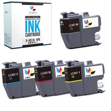 Black Color Ink Lot fits Brother LC401XL Cartridges 401XL for MFC picture