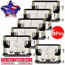 6Pack USB Charging Port Dock Connector  For ONN Tablet 100003561 100003562 TypeC picture