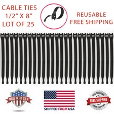 VELCRO Brand ONE-WRAP Thin Ties Cable Cord Organizer Reusable Straps 25 Pcs NEW picture