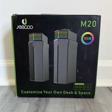 Jeecoo M20 2.0 Channel Computer Speakers, RGB, Bluetooth/USB, Black picture