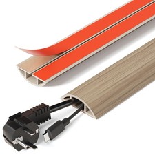 DELAMU 5ft Self-Adhesive Floor Cord Cover, 1.2