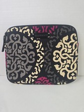 Vera Bradley Small Tablet Sleeve Case Cover Canterberry Magenta Neoprene picture