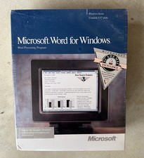 Microsoft Word for Windows 1.1 Boxed Software Set w/ 3.5” Floppy Disks picture
