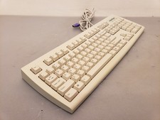 eMachines KB-2971 PS/2 Wired Keyboard Beige Vintage Retro Clean Tested Works picture