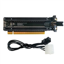 PCI-E 4.0 X16 1 to 2 Expansion Card  Split Card PCIe-Bifurcation X16 to7114 picture