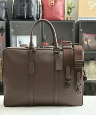 Coach Maple Glove-Tan Leather Briefcase Work Bag -Professional Style picture