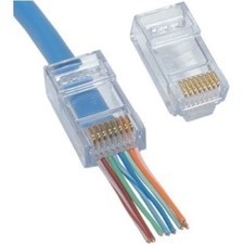 Platinum Tools 100010C EZ-RJ45 Cat 6+ Connectors, 50 Piece picture