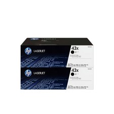 New Open Box HP 43X High Yield Black Original LaserJet Toner Cartridge 2-Pack, picture