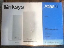 Linksys Atlas 6 AX3000 MX2002 Wi-Fi 6 Dual-Band Mesh Router System 2 Pack picture