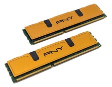 PNY Performance 4GB Kit (2x2GB) PC3-10600 DDR3-1333 Memory RAM DIMM 64B0QHHHJ-HS picture