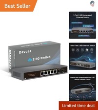 7-Port Unmanaged Ethernet Switch 2.5G 10G SFP+ Uplink Metal Fanless picture