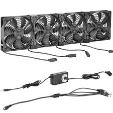 4-Pack 120Mm High Airflow PC Cooling Fans (120X120X25Mm) with Universal AC Speed picture