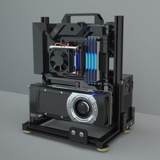 PC Creative Assembly Frame Test Bench，Open Air Frame Case, DIY Computer Mothe... picture