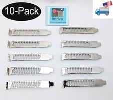 NEW 10-Pack Chrome PC Case Air Ventilated Addon Card Expansion Slot Cover Plates picture