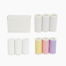 Portable Thermal Photo Printer Mini Print Pod Sticker Printer & 10 Roll Paper picture