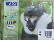 4x Genuine Epson T0891 T0892 T0893 T0894 (T0895) Ink Cartridges picture